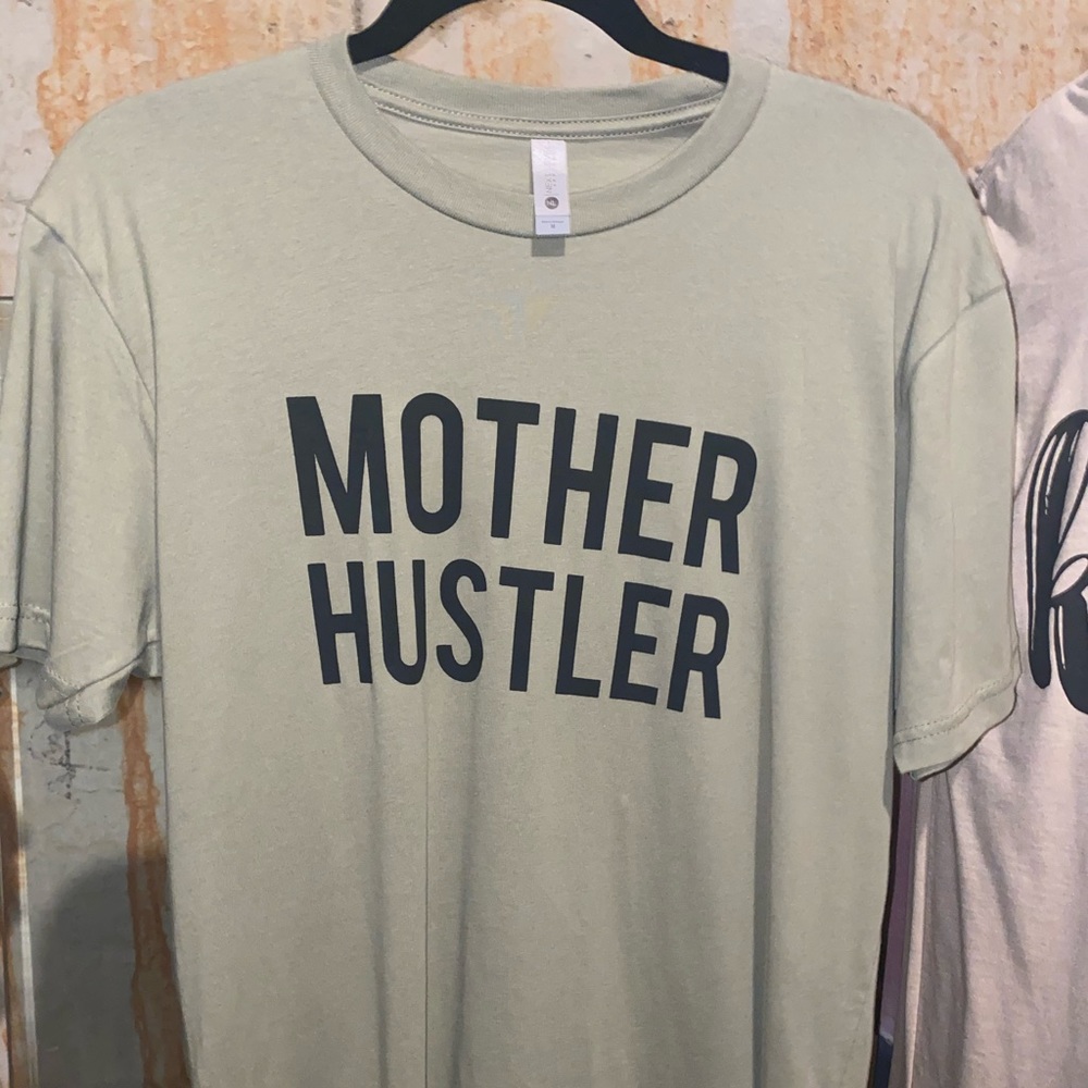 Mother hustler canvas tee. Size medium